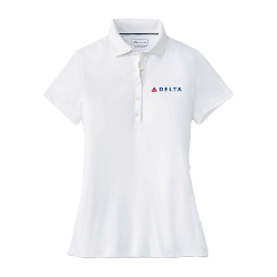 Peter Millar Performance Polo White - Women's Cut Thumbnail