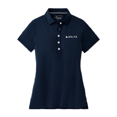 Navy Women's Peter Millar Performance Polo