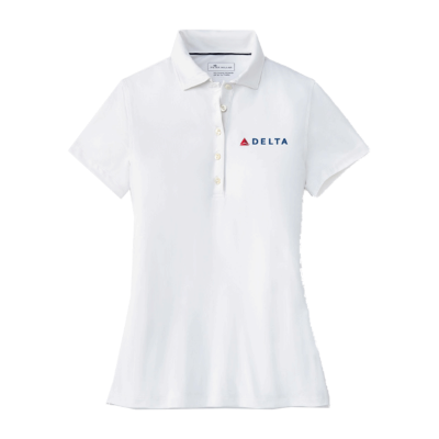 Peter Millar Performance Polo White - Women's Cut