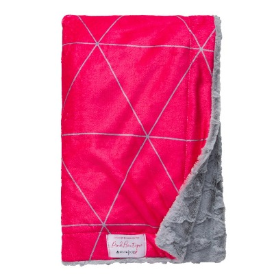 BCRF Textured Minky Blanket