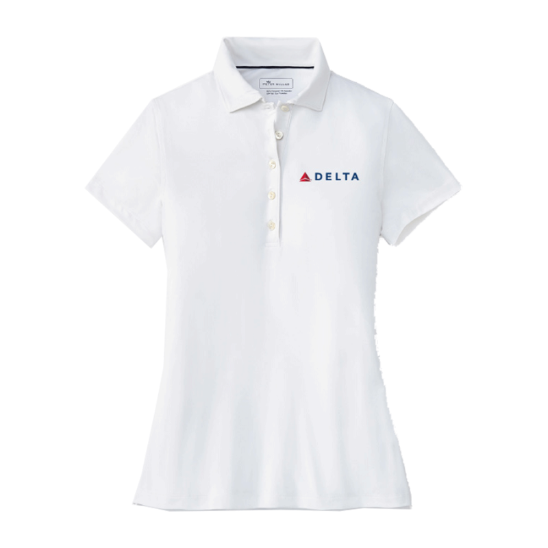 Peter Millar Performance Polo White - Women's Cut